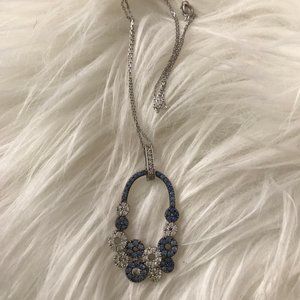 Suzy L. Multi-Circle Sapphire and Diamond Pendant